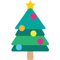 Christmas tree on platform EmojiOne