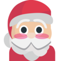 Santa Claus on platform EmojiOne