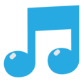 musical note on platform EmojiOne