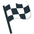 chequered flag on platform EmojiOne