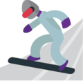 snowboarder on platform EmojiOne