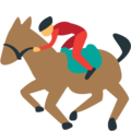 horse racing on platform EmojiOne