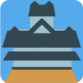 Japanese castle on platform EmojiOne