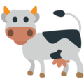 cow on platform EmojiOne