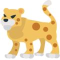 leopard on platform EmojiOne