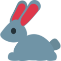 rabbit on platform EmojiOne