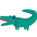 crocodile on platform EmojiOne