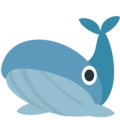 whale on platform EmojiOne