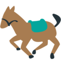 horse on platform EmojiOne