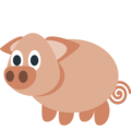 pig on platform EmojiOne