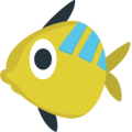 tropical fish on platform EmojiOne