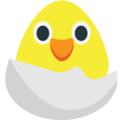 hatching chick on platform EmojiOne