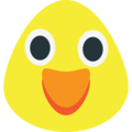 baby chick on platform EmojiOne