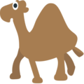 camel on platform EmojiOne