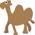 two-hump camel on platform EmojiOne