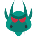dragon face on platform EmojiOne