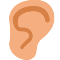 ear on platform EmojiOne