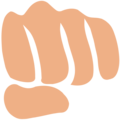 oncoming fist on platform EmojiOne