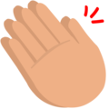 clapping hands on platform EmojiOne