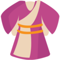 kimono on platform EmojiOne