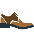 man’s shoe on platform EmojiOne
