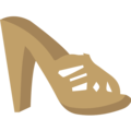 woman’s sandal on platform EmojiOne