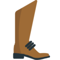 woman’s boot on platform EmojiOne