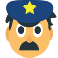 police officer on platform EmojiOne