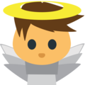 baby angel on platform EmojiOne