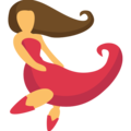 woman dancing on platform EmojiOne