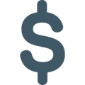 heavy dollar sign on platform EmojiOne
