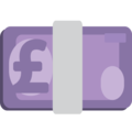 pound banknote on platform EmojiOne