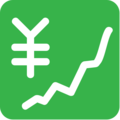 chart increasing with yen on platform EmojiOne