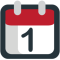calendar on platform EmojiOne