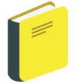 notebook with decorative cover on platform EmojiOne