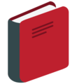 closed book on platform EmojiOne