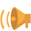 loudspeaker on platform EmojiOne