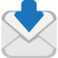 envelope with arrow on platform EmojiOne