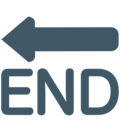END arrow on platform EmojiOne