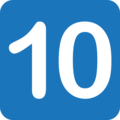 keycap: 10 on platform EmojiOne