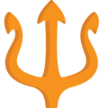 trident emblem on platform EmojiOne