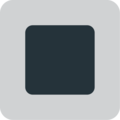 white square button on platform EmojiOne