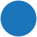 blue circle on platform EmojiOne