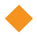 small orange diamond on platform EmojiOne