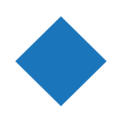 small blue diamond on platform EmojiOne