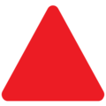 red triangle pointed up on platform EmojiOne