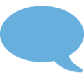 left speech bubble on platform EmojiOne