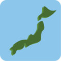 map of Japan on platform EmojiOne