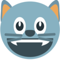 grinning cat on platform EmojiOne