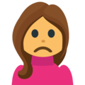 person frowning on platform EmojiOne